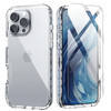 IDweel for iPhone 16 Pro Case with Screen ProtectorHybrid 2 in 1 Shockproof Soft Slim Fit Transparent Clear Silicone Pro