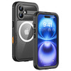 Lanhiem Magnetic for iPhone 16 Case IP68 Waterproof Dustproof Case Compatible with Magsafe Builtin Screen Protector Full