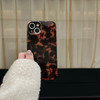 Reezaddin Tortoise Shell Retro Phone Case Compatible with iPhone 16 Chic Amber Brown Leopard Stylish Classic Soft Slim P