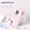 ORNARTO Compatible with iPhone 16 Pro Case 63 Slim Liquid Silicone 3 Layers Soft Gel Rubber Shockproof Protective Cover