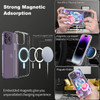 Roemary Rainbow Jellyfish Case for iPhone 16 Pro with MagSafe DesignMagnetic Wireless Charging Clear Transparent TPU Pho