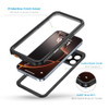 Lanhiem for iPhone 16 Pro Max Waterproof Case Dustproof Case Builtin Screen Protector Camera Protection 360 Full Body He