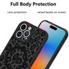 KANGHAR Case for iPhone 16 Pro Phone Case Compatible with Magsafe Leopard Printed Pattern Cute Cheetah Protective Magnet