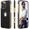 LOHASIC for iPhone 16 Pro Max Case Leather Slim Soft Designer Cover with Logo Cutout Classic Aesthetic Minimalist iPhone