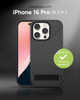 ZAGG Denali Snap with Kickstand for iPhone 16 Pro Case 16ft Drop Protection MagSafe Wireless Charging Compatible Graphen