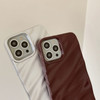 Sayoaho Water Ripple Pattern Compatible for iPhone 16 Pro Max Phone CaseCute Luxury Wave Shape Case for Women Men Soft T
