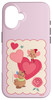 Disney Princess Valentines Day Cinderella Jaq Gus Hearts Case for iPhone 16