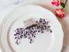 FXmimior Bridal Hair Accessories Hair Comb Violet Wedding Purple Bridesmaid Headwear Branch Comb Bridesmaid Gift Amethyst Beaded Hair Piece Wedding P