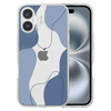 DEFBSC Compatible with iPhone 16 Plus Case Soft Shaped Art Design with Builtin Bumper Protective Phone Cover Cute Slim T