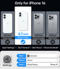 Meifigno Designed for iPhone 16 Case Clear 61 Compatible with MagSafe MilitaryGrade Protection AntiYellowing Slim Hard P