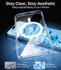 Meifigno Designed for iPhone 16 Case Clear 61 Compatible with MagSafe MilitaryGrade Protection AntiYellowing Slim Hard P