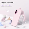 ORNARTO Compatible with iPhone 16 Case 61 Slim Liquid Silicone 3 Layers Full Covered Soft Gel Rubber Shockproof Phone Ca