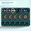 SuzaCase Back Case for iPhone 16 iPhone 16 Case with Stylish Mandala Colored Design Printed Cute Sleek Durable Hardshell