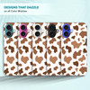 SuzaCase Back Case for iPhone 16 Plus iPhone 16 Plus Case with Stylish Brown Cow Skin Print Design Printed Cute Sleek Du