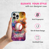 SuzaCase Back Case for iPhone 16 Pro Max iPhone 16 Pro Max Case Stylish Baseball Watercolor Splashed Design Printed Slee