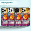 SuzaCase Back Case for iPhone 16 Pro Max iPhone 16 Pro Max Case Stylish Basketball Watercolor Splashed Design Printed Sl