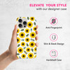 SuzaCase Back Case for iPhone 16 Pro Max iPhone 16 Pro Max Case Stylish Sunflower Watercolored Design Printed Cute Sleek