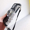 UnnFiko Emily in Paris Phone Case for iPhone 16 Pro Cute Camera Design 3D Vintage Camera Cover Phone Case with Long Lany