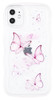 Cyberowl Compatible with iPhone 16 Pro Max 2024Cute Kawaii Bling Sparkle Glitter Butterfly Series Frame Shape Soft Silic