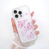 Cyberowl Compatible with iPhone 16 Pro Max 2024Cute Kawaii Bling Sparkle Glitter Butterfly Series Frame Shape Soft Silic