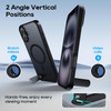 Niunisi for iPhone 16 61Inch with Magnetic Rotable Slim Kickstand Compatible with MagSafe Frosted Matte Shockproof Prote