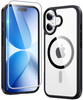 FNTCASE for iPhone 17 Case Clear Magnetic Phone Cases with Screen Protector Drop Proof Compatible with Magsafe Slim Anti
