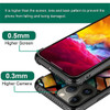 ZHEGAILIAN Case Compatible with iPhone 16 Pro Max Stained Glass Mosaic Fiesta Fun Cases Tempered Glass BackSoft Silicone