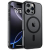 SUPFINE Magnetic for iPhone 16 Pro Max Case Compatible with MagSafe Military Grade Drop Protection Translucent Matte Sho