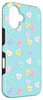 iPhone 16 Teal Blue Girls Sweet Candy Heart Be Mine Valentines Day Case