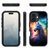 FQTBCEARI Designed for iPhone 16 Case Military Grade Heavy Duty 3Layer Shockproof Drop FullBody Protective Phone Cover f