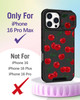 Buleens for iPhone 16 Pro Max Case 69 Inch with Ring Stand Camera Cover Aesthetic Cute Designed for Women Girls Girly Pr