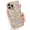 Fiyart Designed for iPhone 16 Pro Max CaseCompatible with MagSafe Cheetah Print Plating Camera Protection Magnetic Clear
