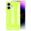 Omorro Compatible with iPhone 16 Neon Rectangle Case for Women Bright Fluorescence Luxury Designer Flexible Soft Slim Ru