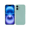 LOOKSEVEN for iPhone 16 Case Green Silicone TPU Rubber Back Cover Case Compatible for iPhone 16 61 inch