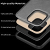 Xlevel for iPhone 16 Pro CasePU Leather Wireless Charging Slim Fit Elegant NonSlip Shockproof Protective Phone Case Cove
