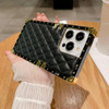 Changjia for iPhone 16 Pro Max Cute Case for WomenLuxury Golden Decoration Corner Soft TPU Bumper Elegant Shockproof PU