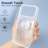 Magnetic for iPhone 17 Pro Max Case Clear Crystal Glitter Bling Phone Case Compatible with MagSafe Shockproof Sparkly Cu