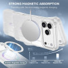 Magnetic for iPhone 17 Pro Max Case Clear Crystal Glitter Bling Phone Case Compatible with MagSafe Shockproof Sparkly Cu