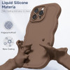 oakxco Girly Silicone Case for iPhone 16 Pro Max Wavy Curly 16 Pro Max Phone Case for Women Aesthetic Y2k Cute Wave Fram
