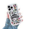 XIZYO Christmas Phone Case for iPhone 16 Pro Max Wavy Cute Merry Christmas Pattern Clear Aesthetic Wave Girls Kids Women