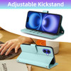 Furiet Argyle Wallet Case for iPhone 16 Plus 67 inch with Detachable Wrist Strap Shoulder Strap Card Slot Folio Purse PU