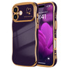 LCHULLE for iPhone 16 Case for Women Girls Cute Wave Frame Curly Shape with Love Heart Pattern Raised Camera Protection