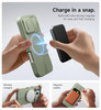 SURITCH for iPhone 16 Pro Case with Slide Camera Cover and Adjustable Kickstand Compatible with MagSafe Shockproof Bumpe
