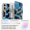 buccilly Compact Case for iPhone 16 Black cat DesignCute Trendy Soft Slim TPU Shockproof Protective Bumper Phone Cases C