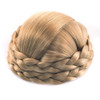 Ayina Synthetic Hair Bun Braided Scrunchie Chignon Donut Straight Updo Clip in Hairpieces Hair Party Wedding Cosplay Extensions (1011# Dark Ash Blond