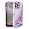 Asuwish Phone Case Compatible with iPhone 16 Pro 63 inch Screen Protector Bling Liquid Glitter Clear Hybrid Shockproof T