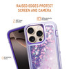 Asuwish Phone Case Compatible with iPhone 16 Pro 63 inch Screen Protector Bling Liquid Glitter Clear Hybrid Shockproof T