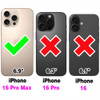 Asuwish Phone Case for iPhone 16 Pro Max 69 inch Zipper Wallet Detachable Cell Cover with Tempered Glass Screen Protecto