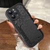 MOWIME Compatible with iPhone 16 Pro Max Case with Card Holder Cheetah Print Shockproof Soft TPU Protective Cover Women
