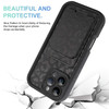 MOWIME Compatible with iPhone 16 Pro Max Case with Card Holder Cheetah Print Shockproof Soft TPU Protective Cover Women